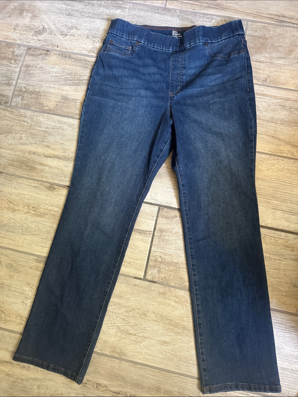 Kim Rogers Navy Straight-Leg Jeans